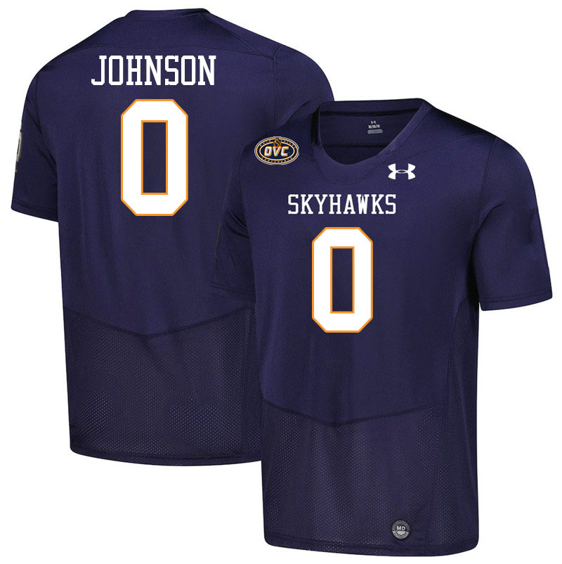 UT Martin Skyhawks #0 Keyshawn Johnson College Football Jerseys,Uniforms-Navy